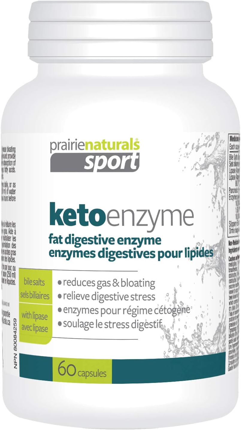 Prairie Naturals KetoEnzyme Fat-Digesting Enzyme Capsule, 60 Count