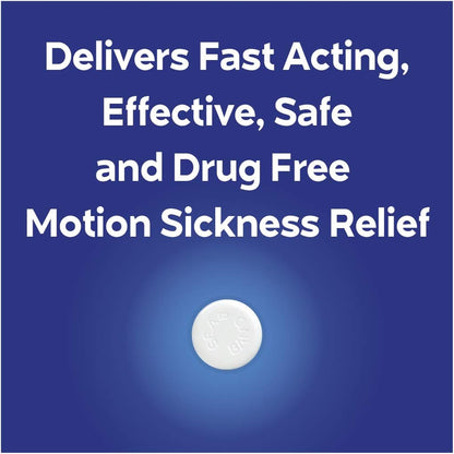 Sea-Band Anti-Nausea Acupressure Wristband for Motion or Morning Sickness, Adult, 1 Pair (Color May Vary)