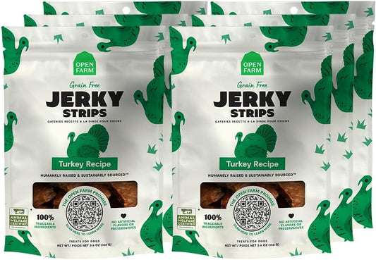 Open Farm 无谷物火鸡肉条配方，6 包