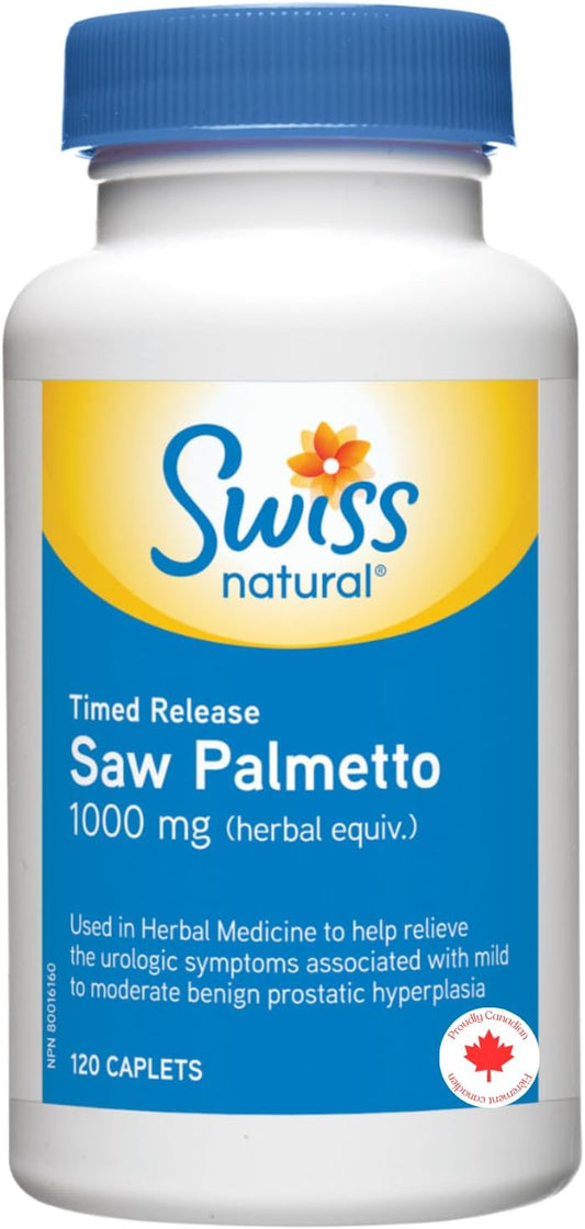 瑞士天然鋸棕櫚定時釋放1000毫克膠囊120粒