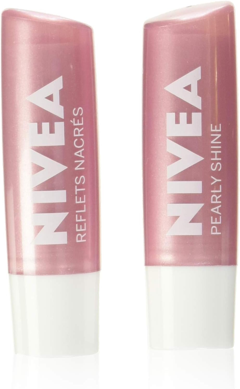 NIVEA 水潤唇膏 (2 X 4.8g) + NIVEA 珍珠亮澤潤唇膏 (2 X 4.8g) | 24 小時保濕