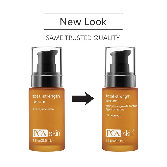 PCA SKIN Total Strength Serum, Aging Skin Strengthener, 1 Fl Oz