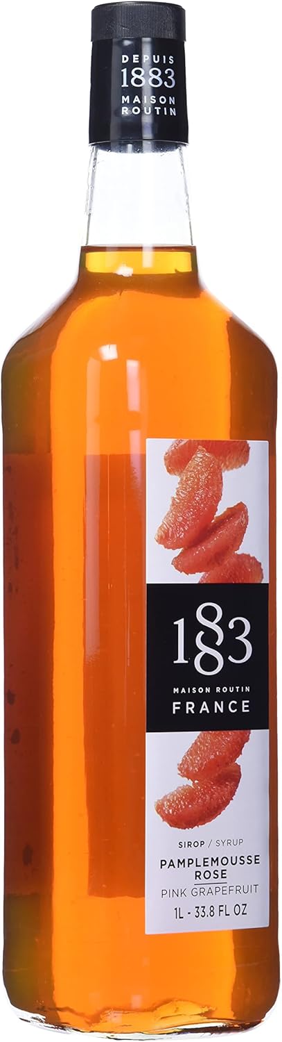 1883 Maison Routin 粉紅葡萄柚味糖漿，1L 玻璃瓶