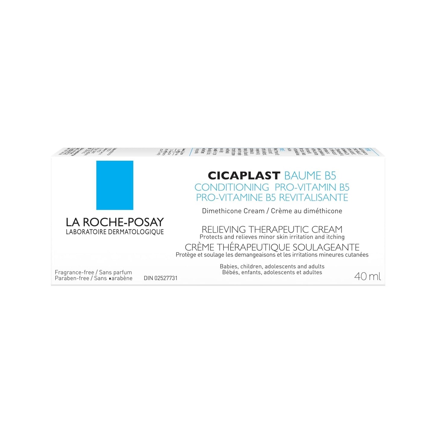 La Roche-Posay Cicaplast Baume B5 Dry Skin Repair Multipurpose Balm Moisturizer & BUNDLE with Lip Balm, For Babies, Children, Adolescents & Adults. Suitable For Sensitive Skin & Fragrance-free