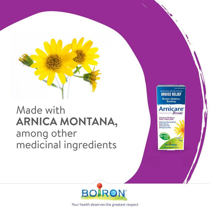 Boiron Arnicare 瘀伤凝胶，天然舒缓瘀伤，缓解疼痛、肿块、水肿和肿胀 - 不油腻、无香，2x 45g