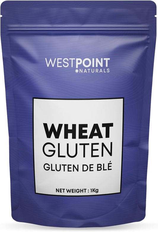 Westpoint Naturals Premium Vital Wheat Gluten 1 kg - High Protein, Improves Elasticity, Enhances Texture, Natural, Non - GMO, Vegan-Friendly