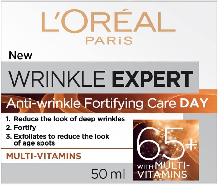 L’Oréal Paris Anti-Aging Face Cream 35+, Day & Night Skincare, Wrinkle Expert & L'Oreal Paris Anti-Aging Face Cream 65+, Day & Night Skincare, Wrinkle Expert