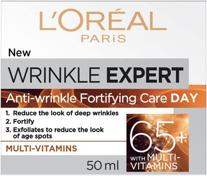 L’Oréal Paris Anti-Aging Face Cream 35+, Day & Night Skincare, Wrinkle Expert & L'Oreal Paris Anti-Aging Face Cream 65+, Day & Night Skincare, Wrinkle Expert