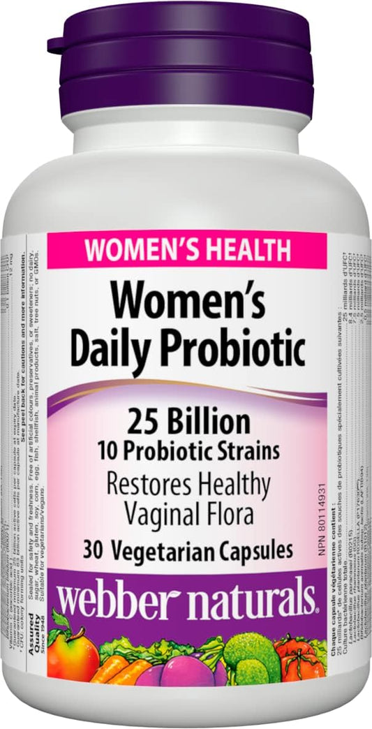 Webber Naturals Probiotic Women's Daily + Vitamin D3 1000 IU Bundle