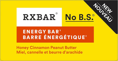 RXBAR Energy Protein Bar Honey Cinnamon Peanut Butter 12x55g (Pack of 12)