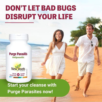 New Roots Herbal | 成人驅寄生蟲膠囊 - 含苦艾、黑胡桃殼的全面寄生蟲清除劑 - 消化和抗寄生蟲支持補充劑（90 粒素食膠囊）