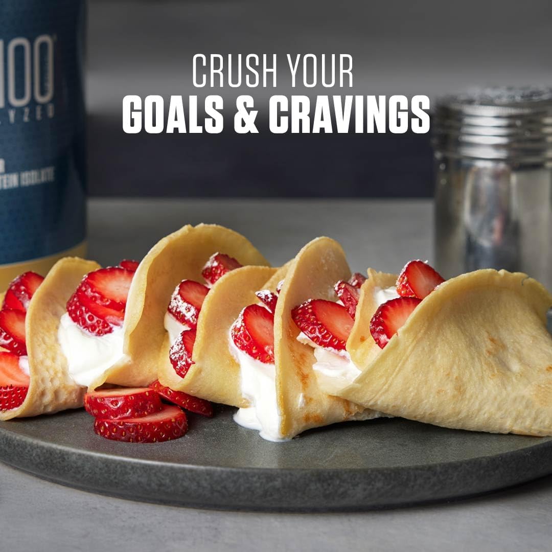 Dymatize ISO100 水解蛋白粉，美味巧克力味，100% 乳清分离蛋白粉（25 克），无麸质，5 磅，71 份