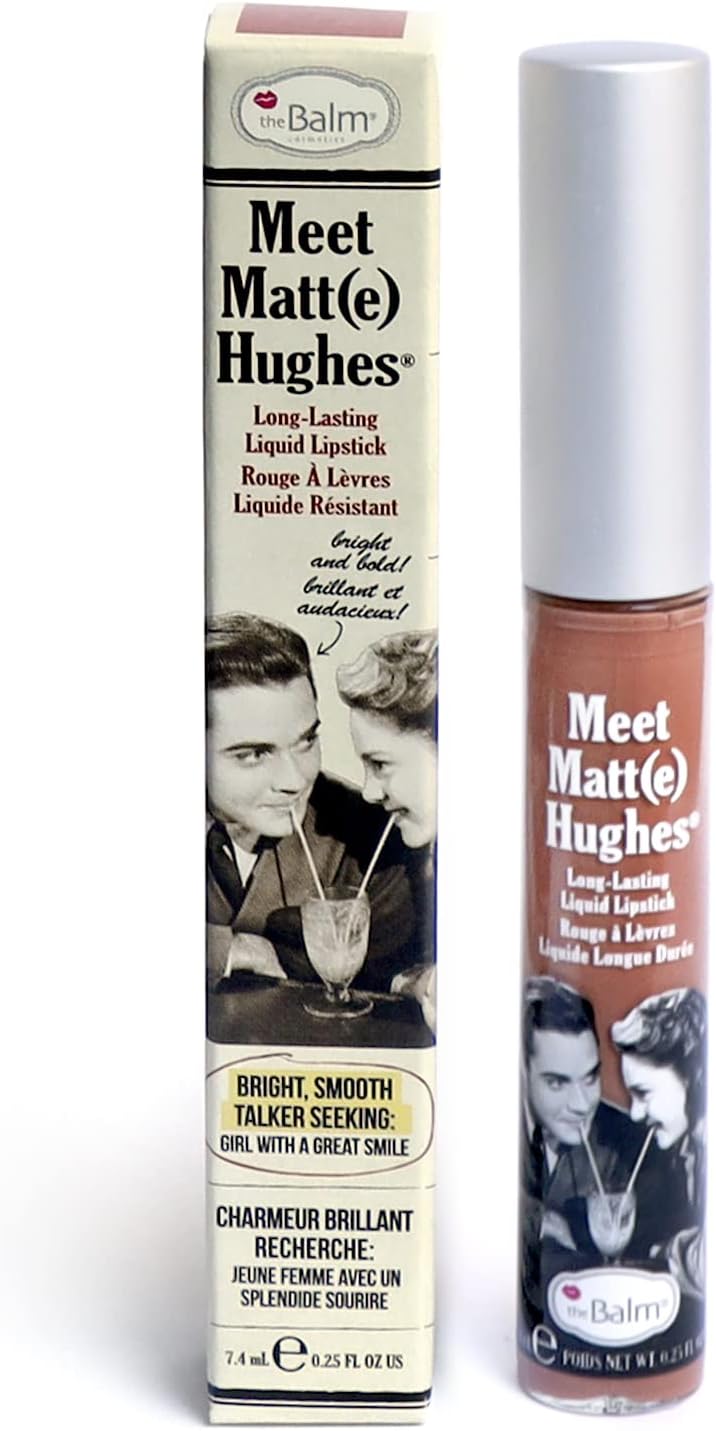 theBalm the Balm Meet Matte Hughes 持久液體唇膏 - Humble 女士唇膏 0.25 盎司