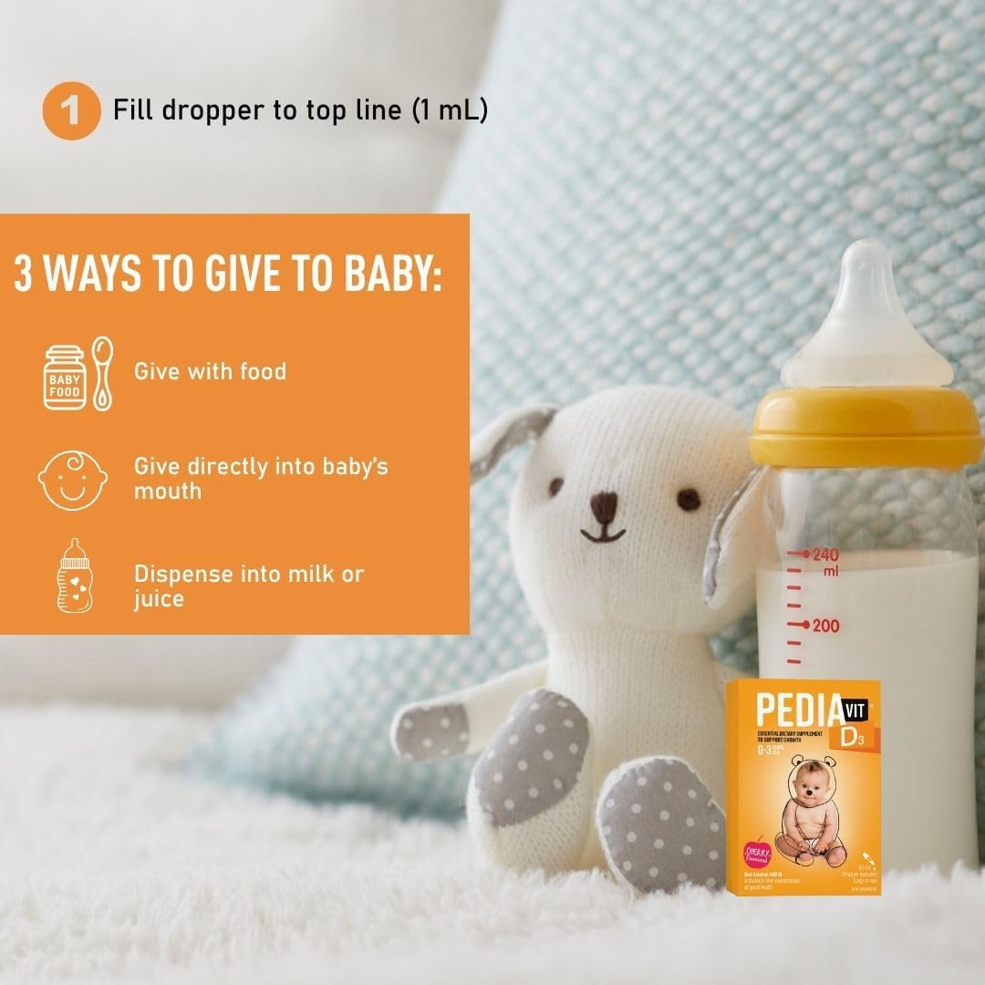 PediaVit 液體維生素 D3 400IU，50mL