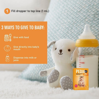 PediaVit 液體維生素 D3 400IU，50mL