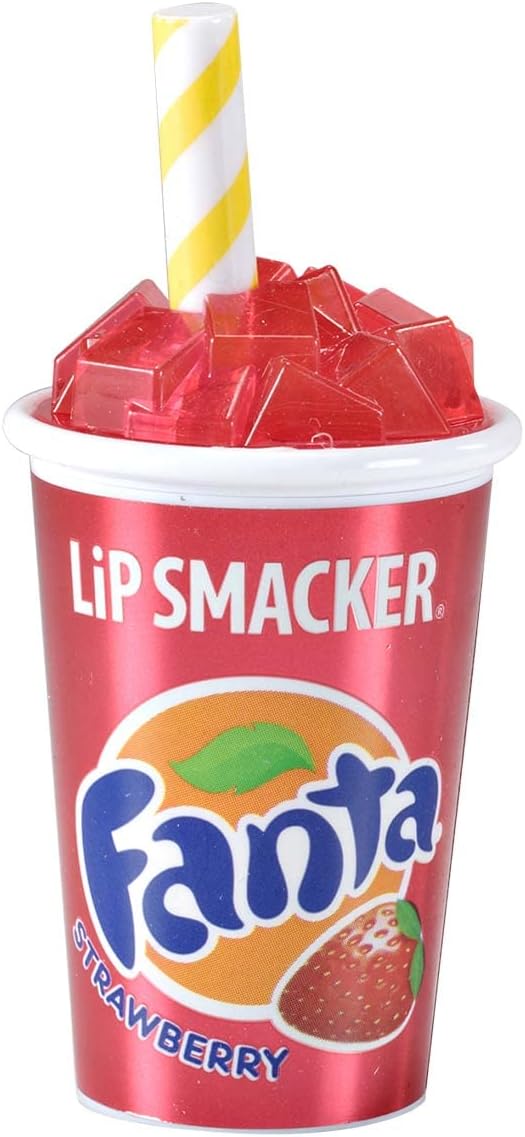 Lip Smacker 82047 Fanta strawberry cup lip balm, 0.26 Ounce