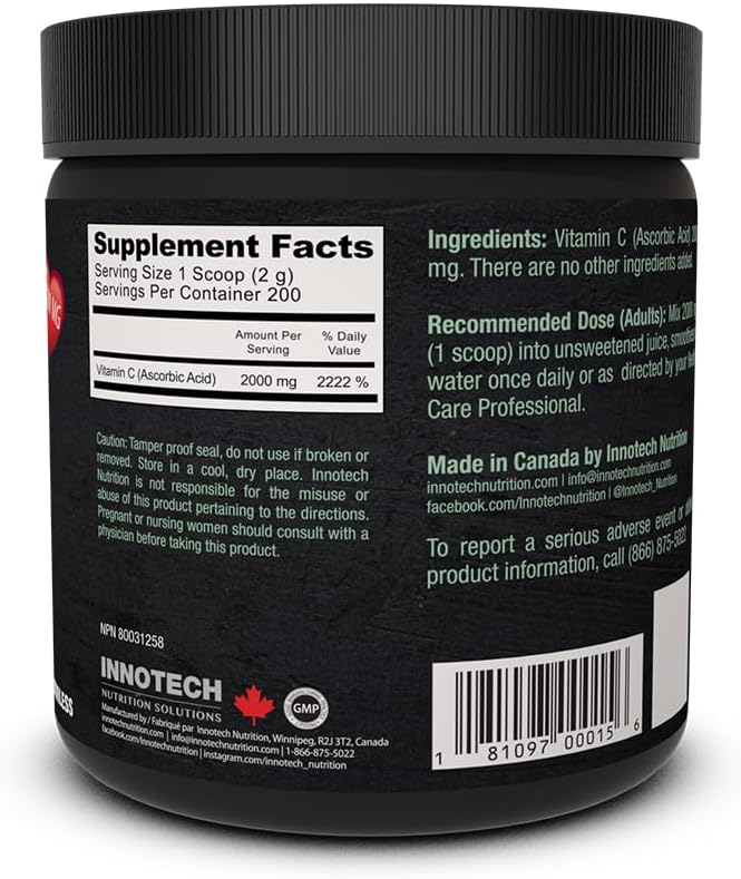 Innotech Nutrition 純維生素C（抗壞血酸）-400克