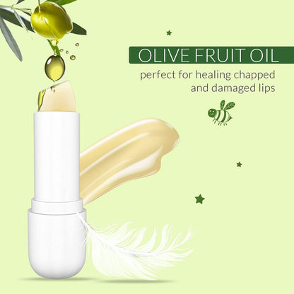 天然潤唇膏，有效治癒嬰兒乾裂的嘴唇，保濕滋養潤唇膏，0.12 盎司（2 支裝）