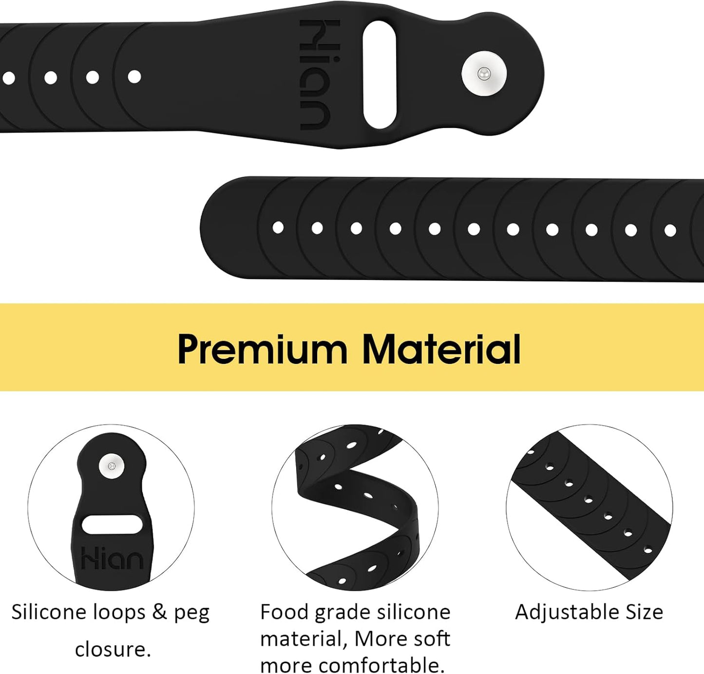 Motion Sickness Bands/Adjustable Acupressure Wristbands/Relief Waterproof Band For Nausea Morning Sickness,Motion Sickness Sea Flying Travel（1Pair Black）