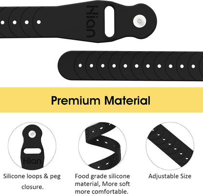 Motion Sickness Bands/Adjustable Acupressure Wristbands/Relief Waterproof Band For Nausea Morning Sickness,Motion Sickness Sea Flying Travel（1Pair Black）