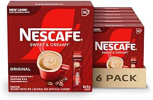 Nescafé Sweet and Creamy Original Instant Coffee Mix Box, Original, 6 Count