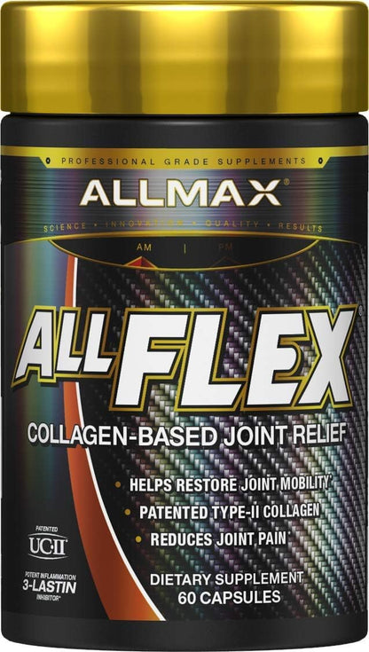 ALLMAX Nutrition - Allflex - 关节健康 - 3倍强度 - 葡萄糖胺+胶原蛋白 - 60粒