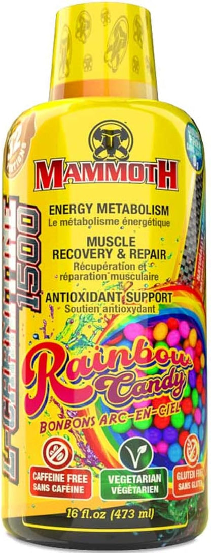 Mammoth L-肉鹼 1500，彩虹糖 32 份
