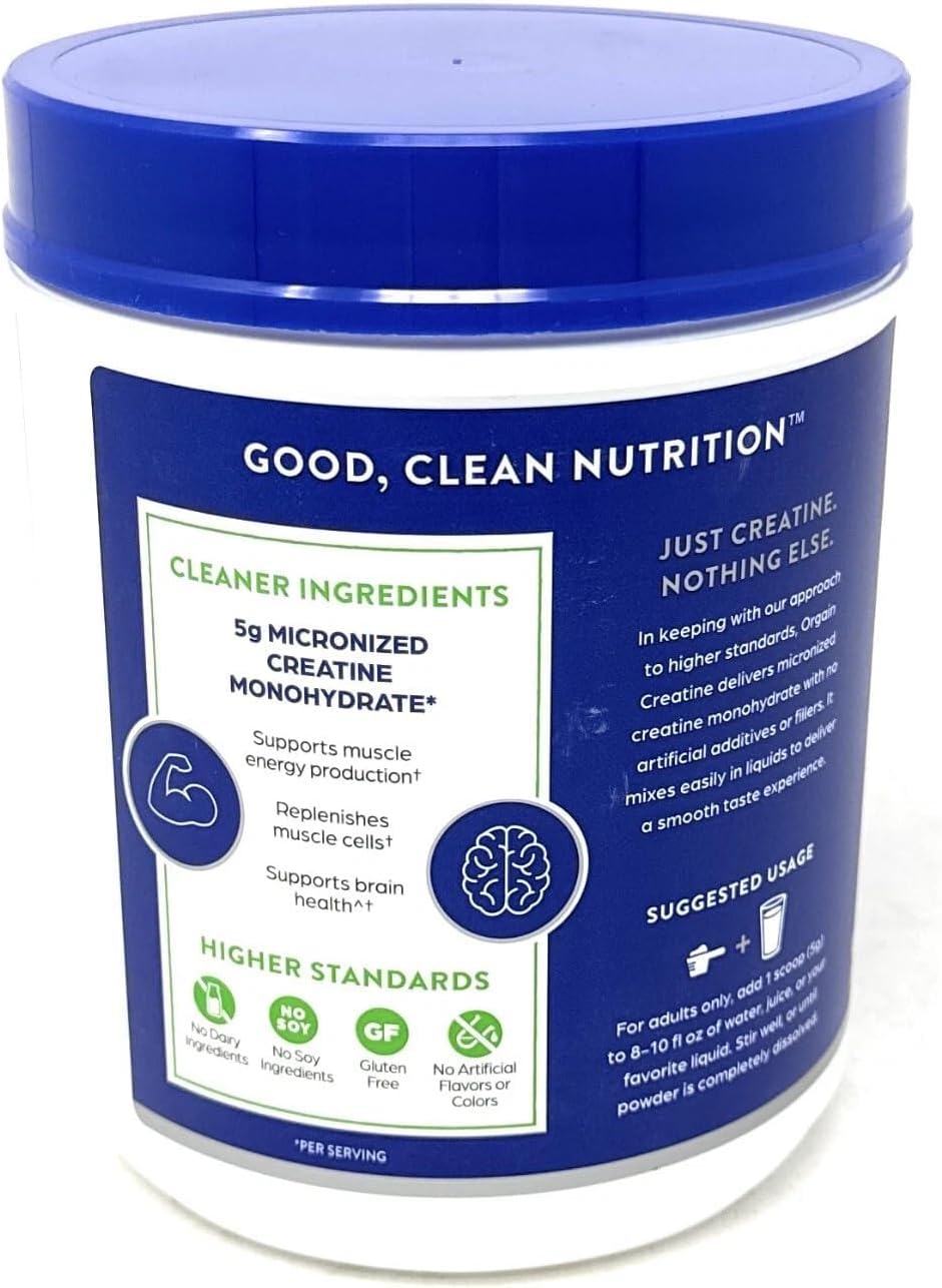 Orgain 5g Micronized Creatine Monohydrate, Unflavored, 1.48lbs