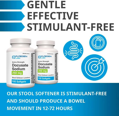 多庫酯鈉 250 毫克 軟性便瀉藥 200 粒軟膠囊 徹底緩解便秘 超強效 無刺激性 2 包