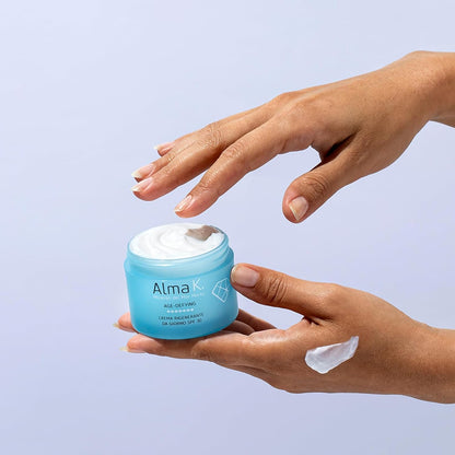 Alma K 抗衰老再生日霜 SPF 30 - 抗衰老面霜 - 每日面部保湿霜，含 SPF - 含补骨脂酚、透明质酸 - 1.7 盎司