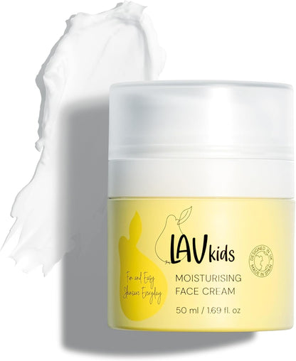 Lav Kids Organic Face Cream, Natural Skincare for Children, Plant-Based Ingredients