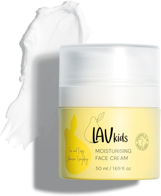 Lav Kids Organic Face Cream, Natural Skincare for Children, Plant-Based Ingredients