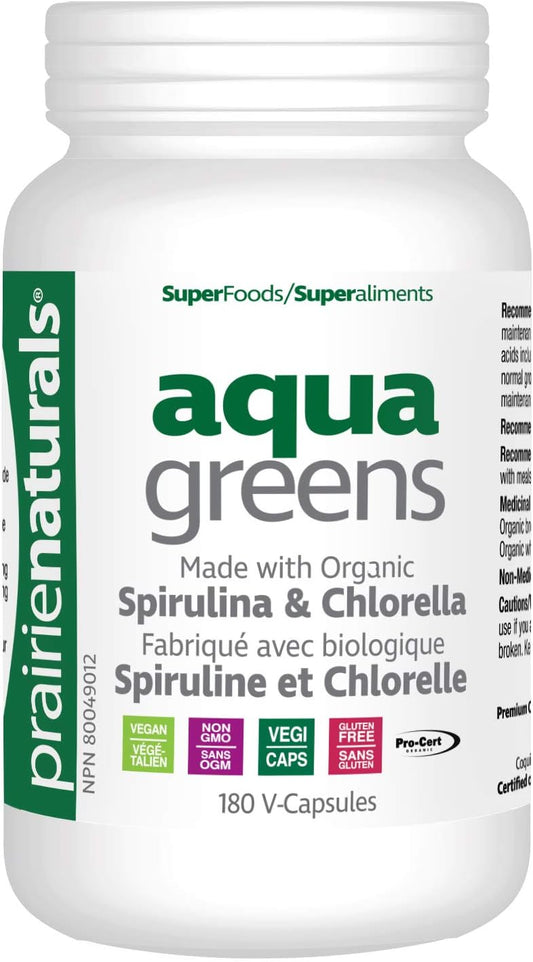 Prairie Naturals Organic Aqua Greens VCaps - 180 Count