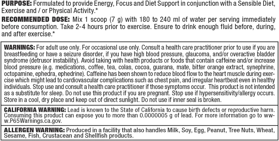 ALLMAX Nutrition ACUTS - 氨基酸粉补充剂，含牛磺酸、左旋肉碱、绿咖啡豆提取物 - 蓝莓 - 252 克