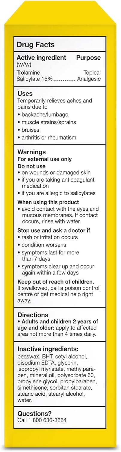 Aspercreme 强效型，106 克，缓解关节炎疼痛，无异味，易于打开，无刺激或灼烧感，不油腻，适用于缓解背痛和肌肉拉伤相关疼痛