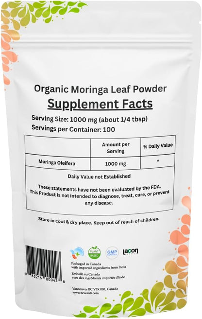 Sewanti Organic Moringa Powder (npn): 80093749 200 gram