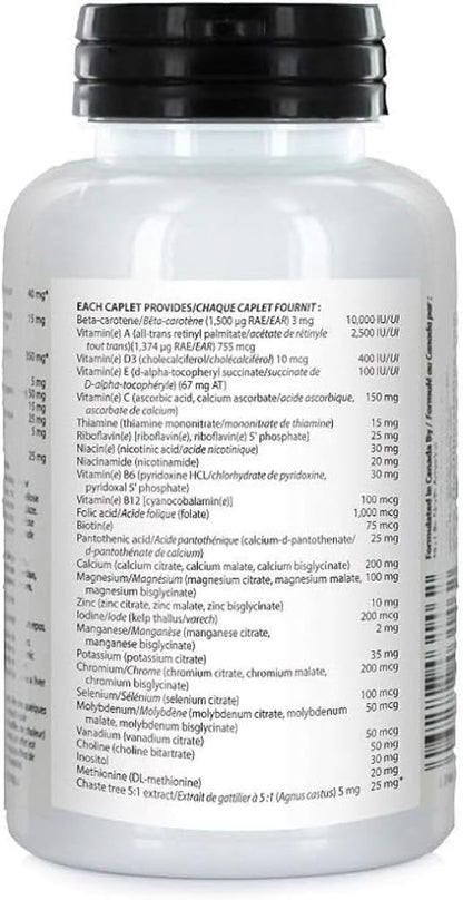 Nu-Life The Ultimate One Original 女士 50+ 复合维生素矿物质胶囊，120 粒