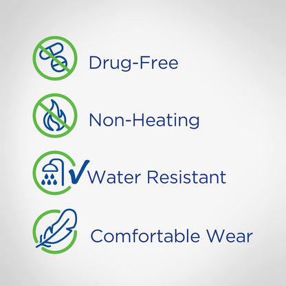 JointFlex FIT 远红外疗法贴片试用装，支持肌肉和关节的持续主动活动，每片长达 5 天，防水、不加热、无药物 - 3 片，1 片矩形/2 片圆形