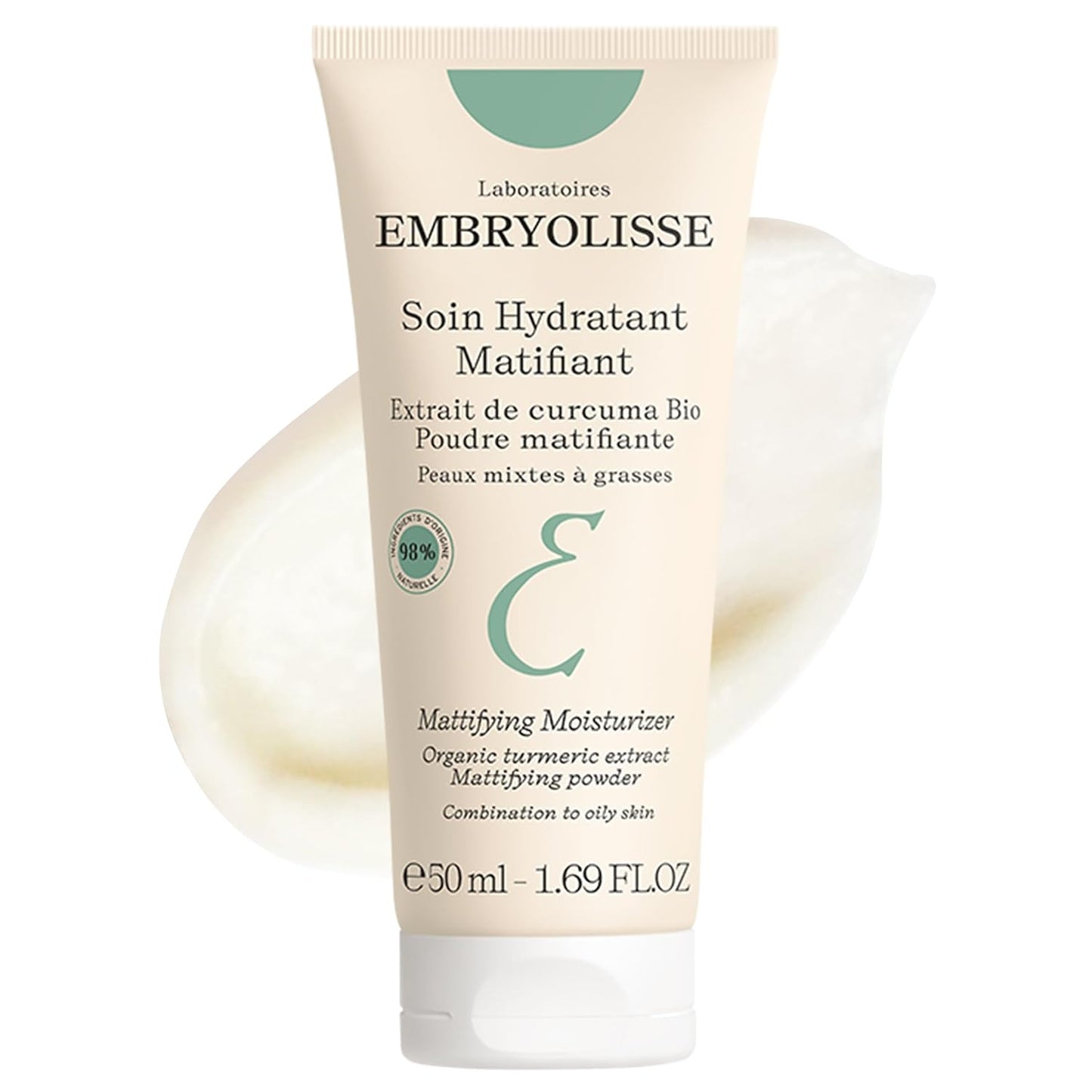 Embryolisse Mattifying Moisturizer – Lightweight Oil-Control Face Cream with Hydrating Glycerin – 50ml
