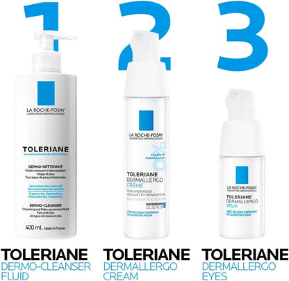 La Roche-Posay 抗过敏保湿面部精华液，Toleriane Ultra Dermallergo 敏感肌肤专用精华液，含 Neurosensine，可为过敏肌肤补水并修复，20 毫升。