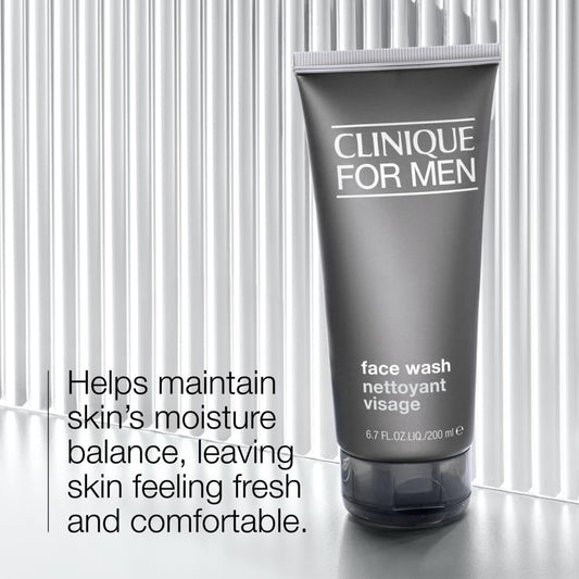 Clinique For Men Face Wash For Normal To Dry Skin Types With Aloe Vera, 200ml