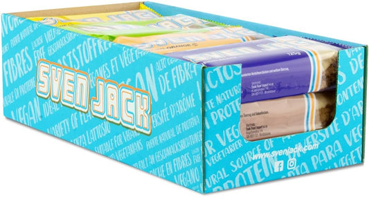 SvenJack Oat Bar Mix Box Best‑Of‑6 - 24 × 125g - Vegan Best‑Flavour Oatmeal Energy Snack, High‑Fibre, Low‑Sugar, Gluten‑Free