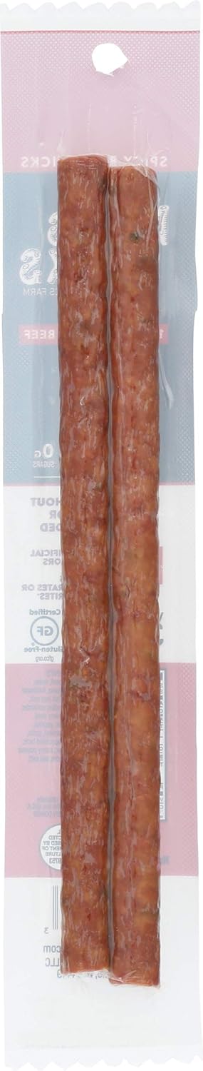 Nick's Sticks 100-Percent Grass-Fed Beef Snack Sticks Spicy 48 Gram