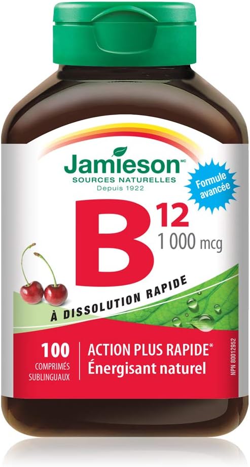 Vitamin B12 Methylcobalamin 1,000 mcg Fast-Dissolving Tablets & Vitamin D 1,000IU 500 Tablets