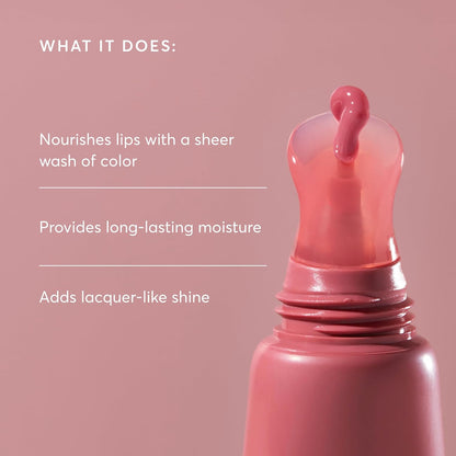 Naturium Phyto-Glow Lip Balm | With Shea Butter & Squalane, Sheer Tinted Colour | 0.34 FL OZ / 10 ml, Petal
