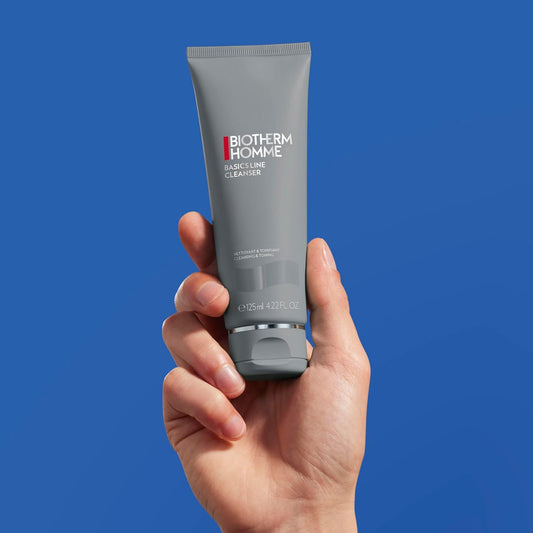 Biotherm Homme Face Cleanser for Men, Face Wash and Toner for All Skin Types, Leaving Skin Revitalized, Hydrated, Clean and Supple with Salicylic Acid, Use Before Shaving, 125ml
