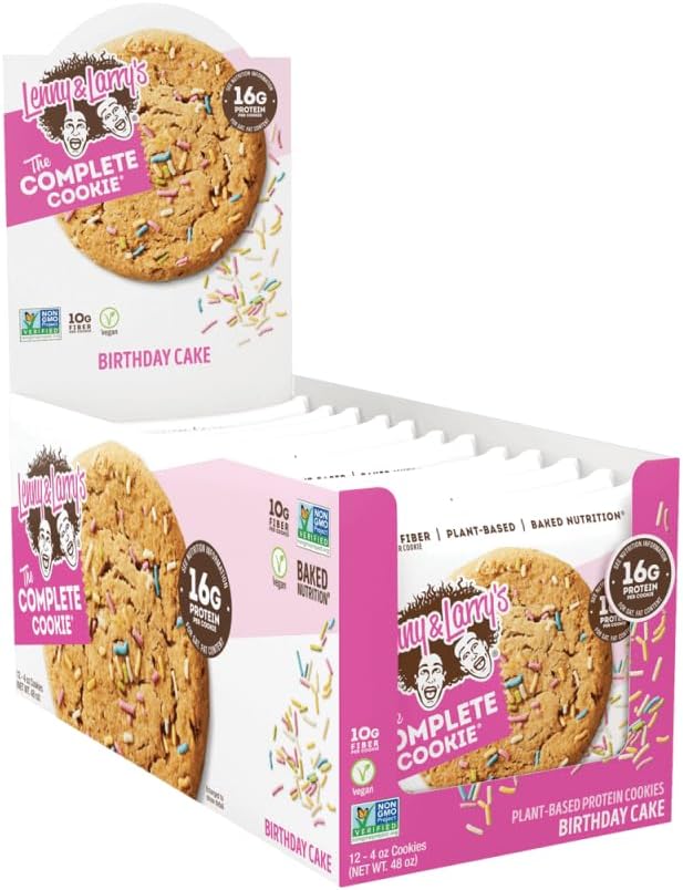 Lenny and Larry's Birthday Cake Complete Cookie 12 Count