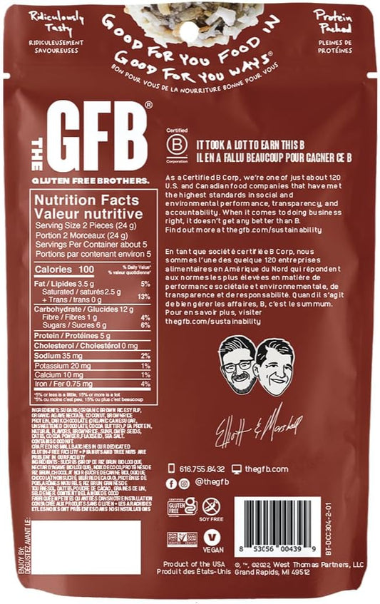 無麩質黑巧克力椰子塊，113克