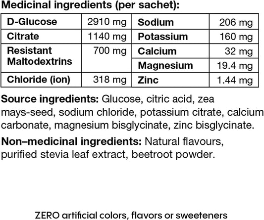 Hydralyte Plus System Balance, Hydration with PROMITOR Prebiotic Fiber, Daily Electrolyte Powder Drink, Strawberry Lemonade 10 ct