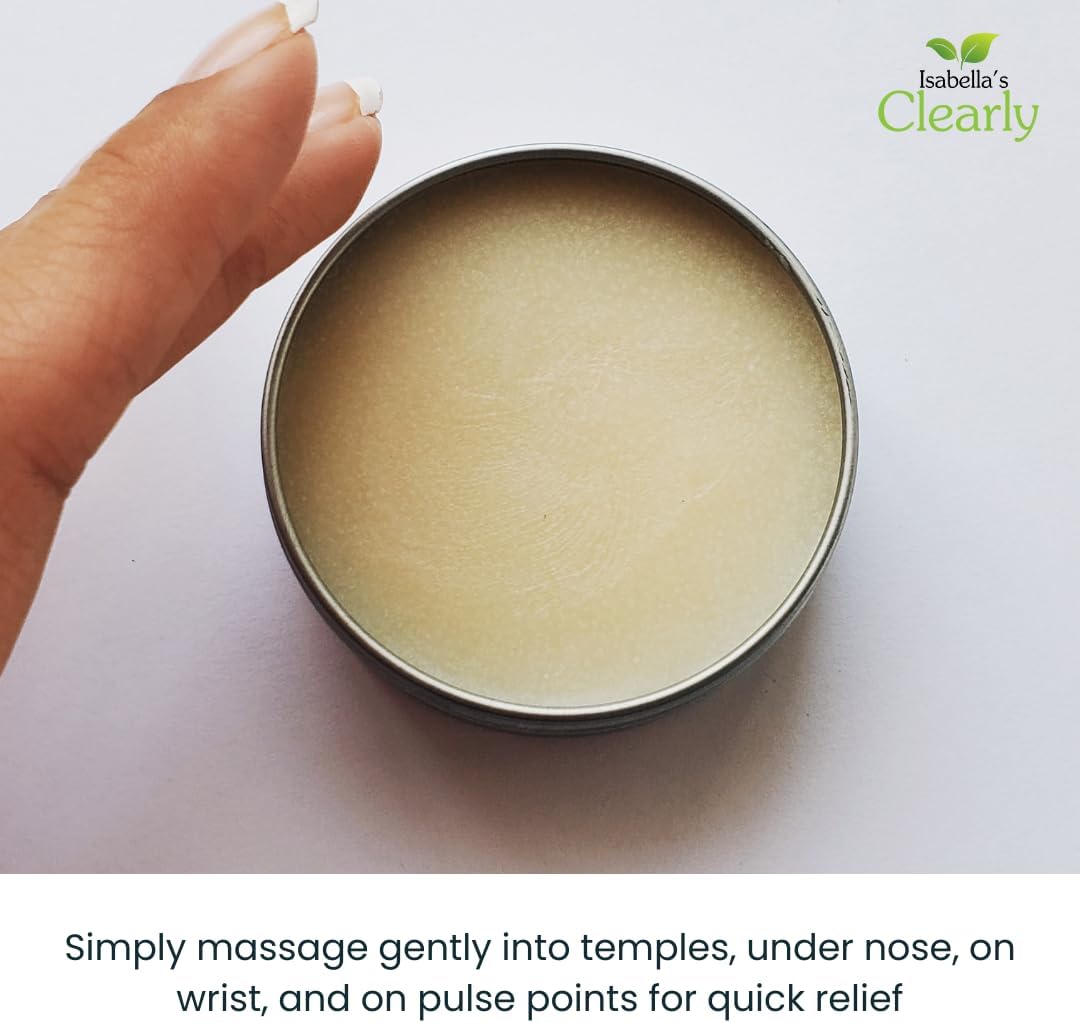 Clearly WŪZY，香薰草本止吐膏 | 缓解晨吐、晕动病、头晕、经前综合症、孕期不适、旅行不适 | 天然疗法，含生姜、薄荷、薰衣草 | 美国制造